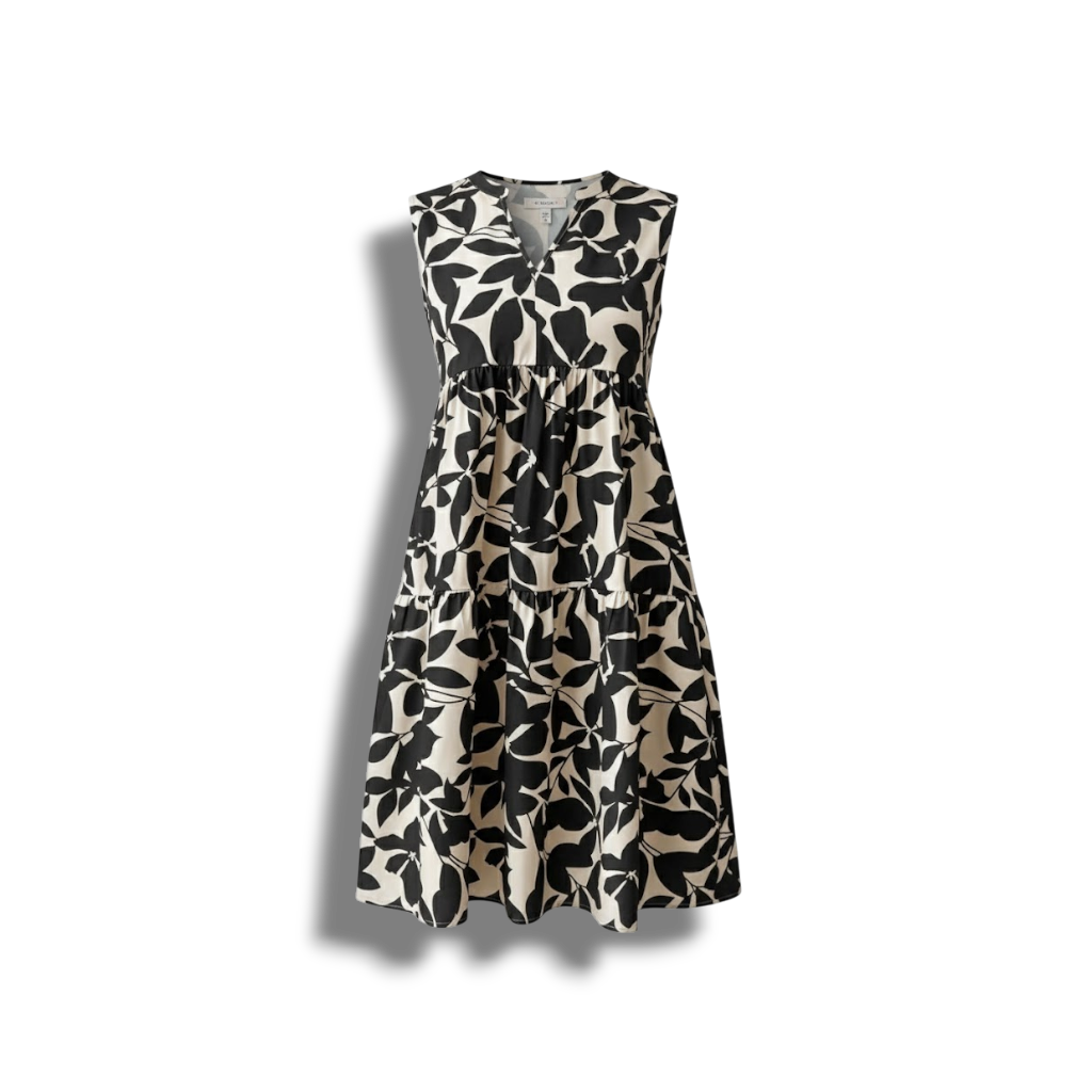 Eleanor - Charming A-line Summer Dress with Floral Pattern