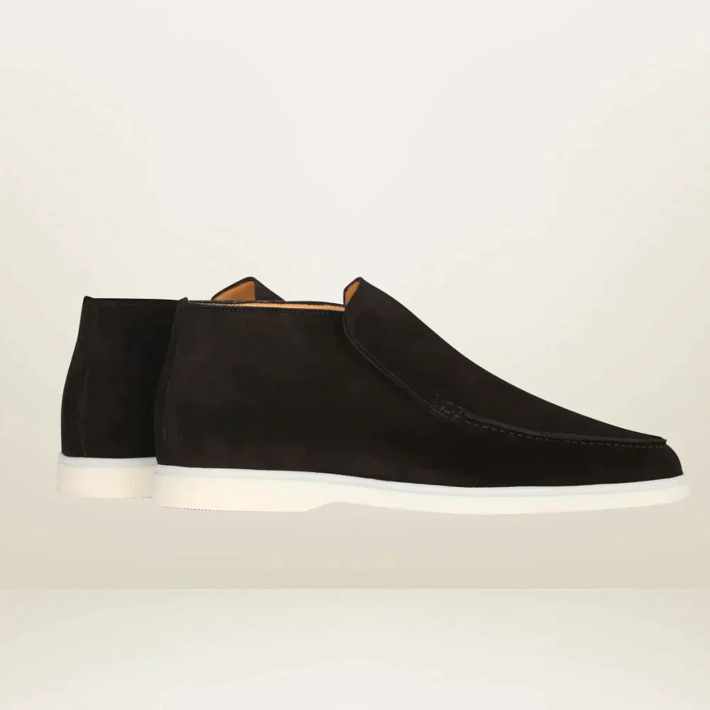 Jaden - Premium Ankle-high Suede Loafers with Lightweight Rubber Sole