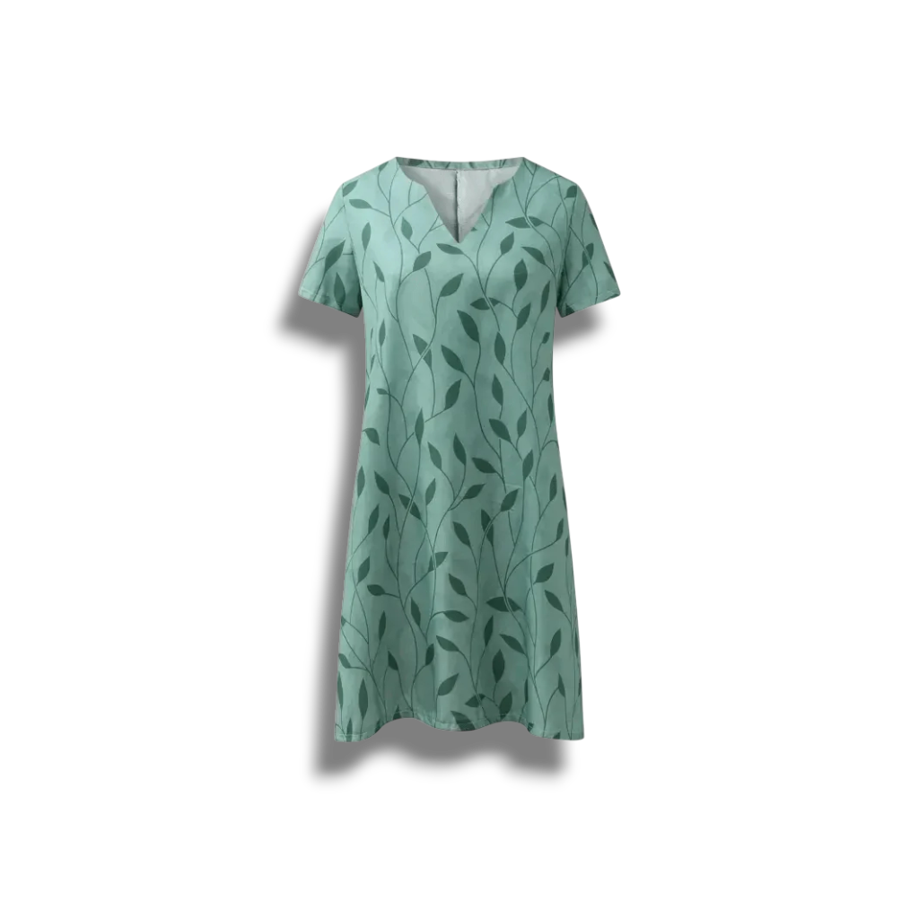 Parisa - Casual Printed V-neck Dress for Effortless Elegance