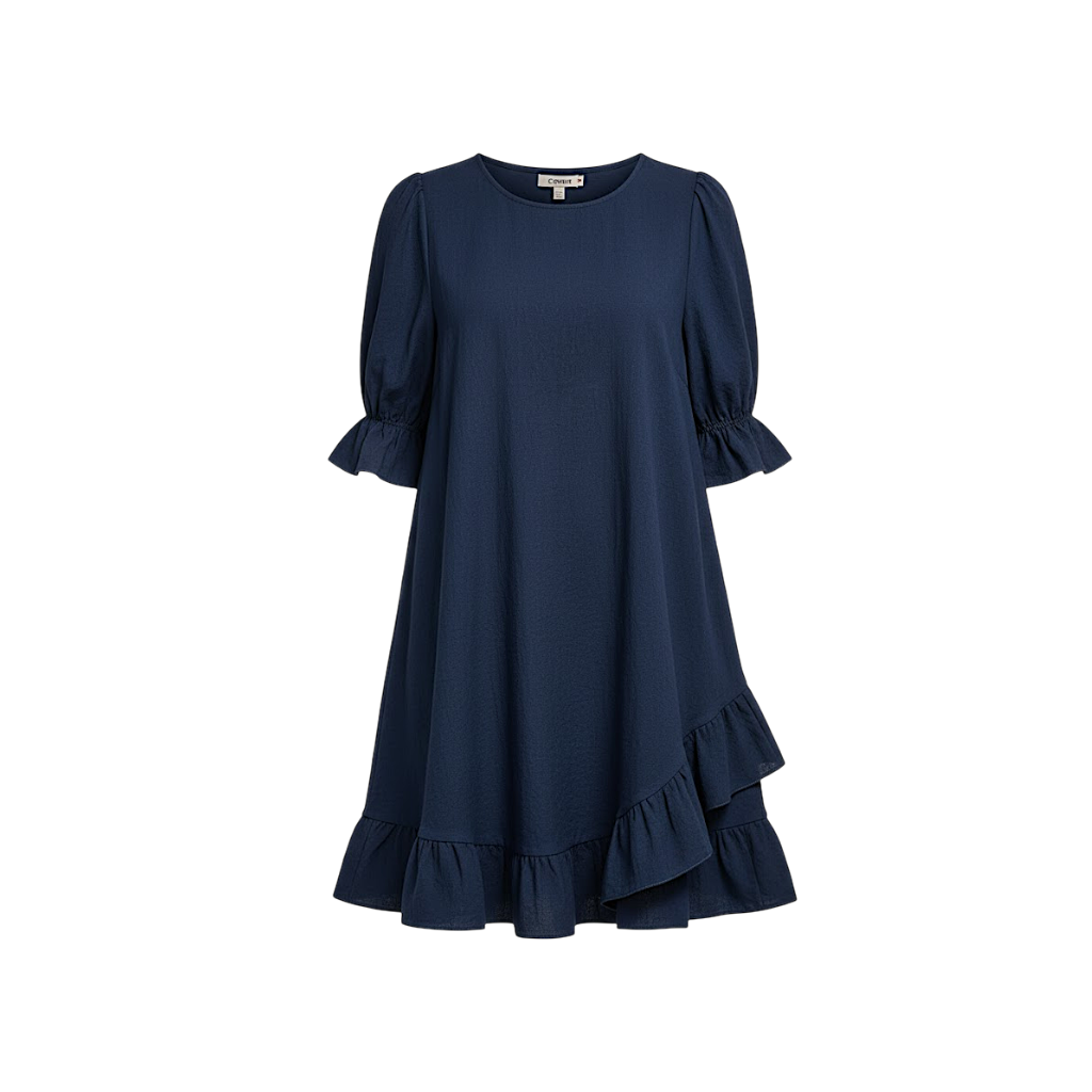 Farida - Chic Women's Ruffled Mini Dress for Effortless Style