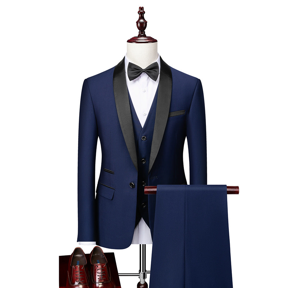 Finnick - Stylish 3-Piece Slim Fit Suit Set for Men in High-Quality Wool