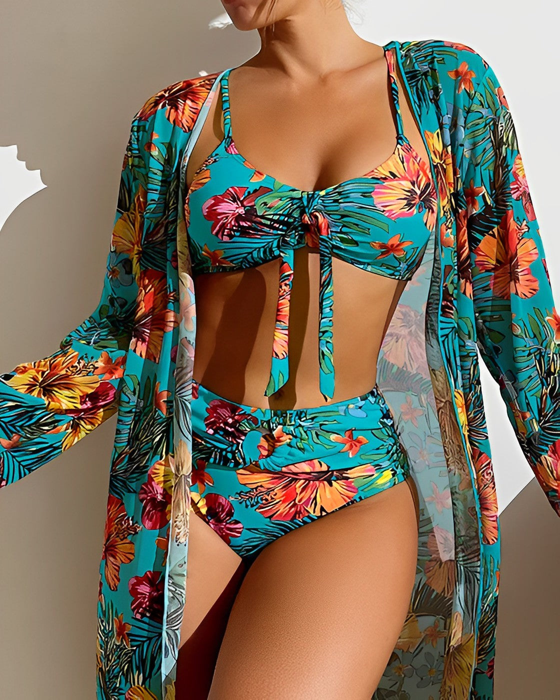 Hattie - Trendy Summer Bikini Set with Floral Print