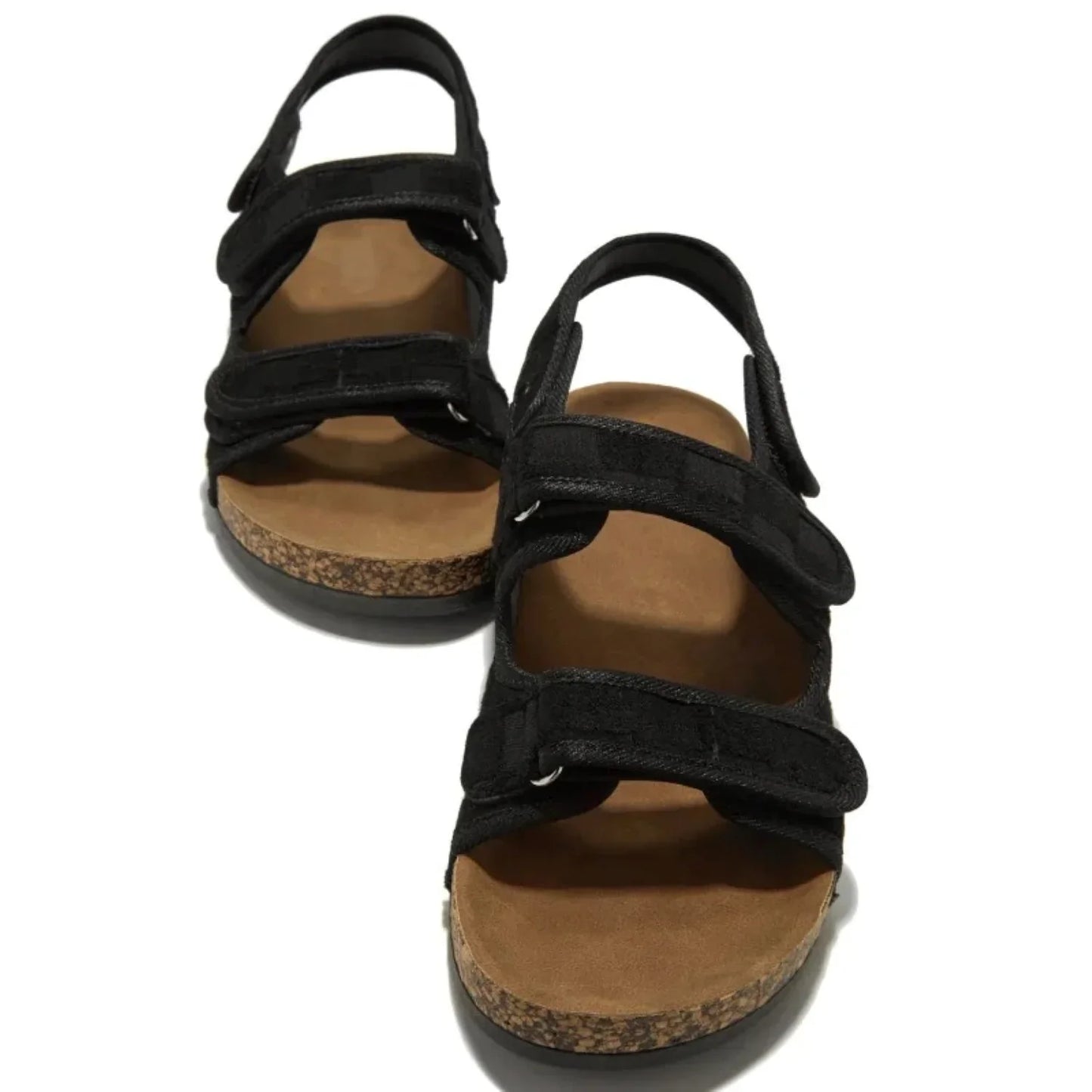 Peony - Stylish Women's Sandals with Velcro Fastening and Cork Sole