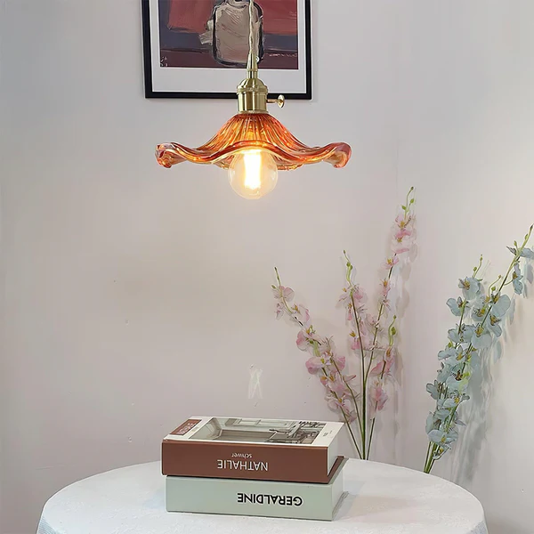 Coverra - Hibiscus Glass Pendant Lamp For Ambient Glow