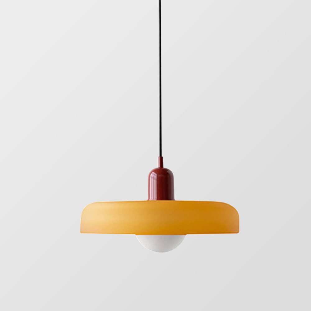 GleaMore - Bauhaus Pendant Light in Stylish Colored Glass