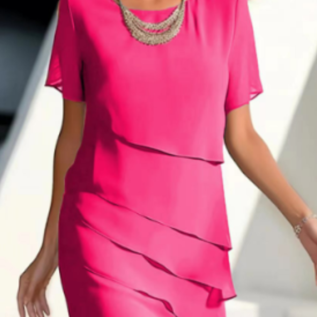 Nessa - Elegant Women's Dress with Layered Design and Comfortable Fit