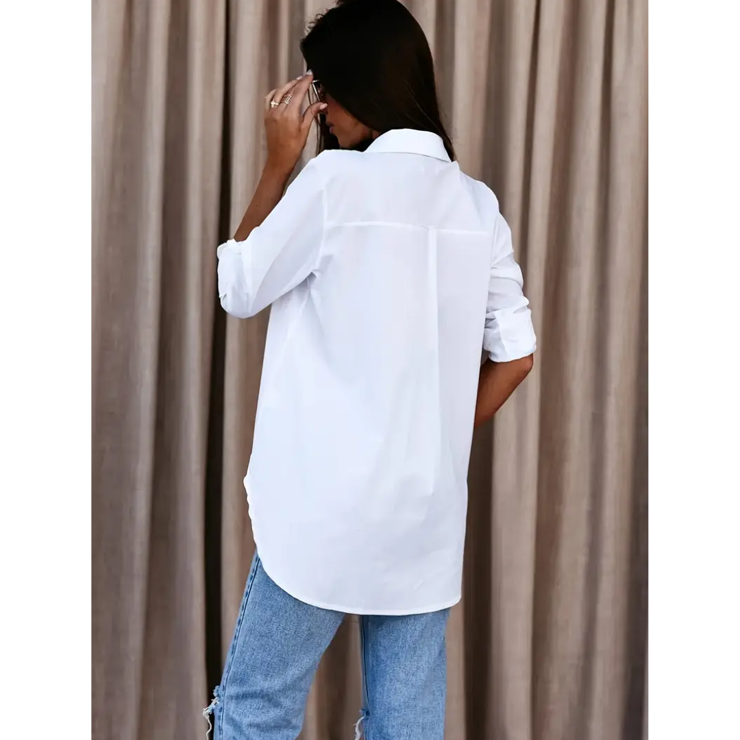 Bernice - Elegant Women's Blouse with Long Sleeves and Chic Design