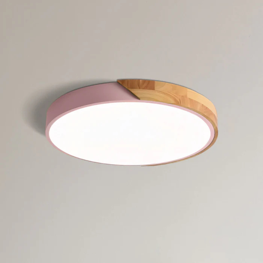 Matellis - Nordic Wood Led Ceiling Light In Scandinavian Style