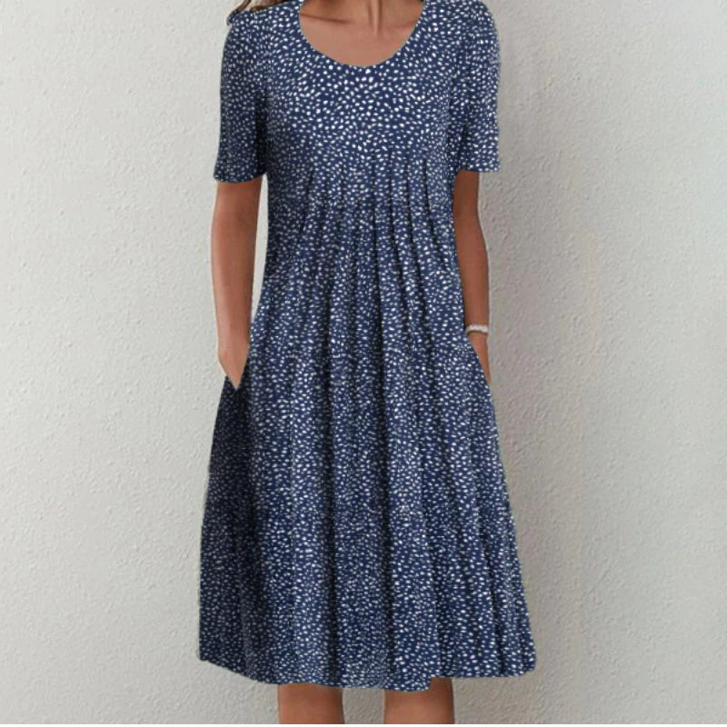Norine - High-Quality Cotton Dress with Timeless Design and Flattering Fit
