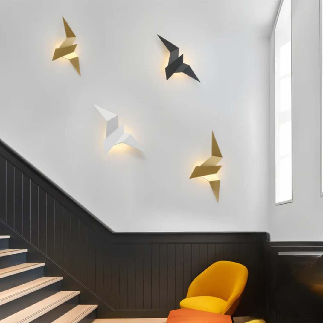 Brillora- Origami Wall Lamp Ambient Mood Lighting for Modern Homes