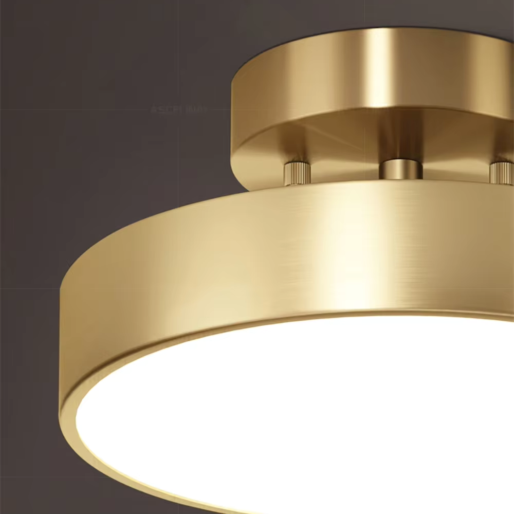 Lightura - Gold Ceiling Light Fixture With Modern Round Design