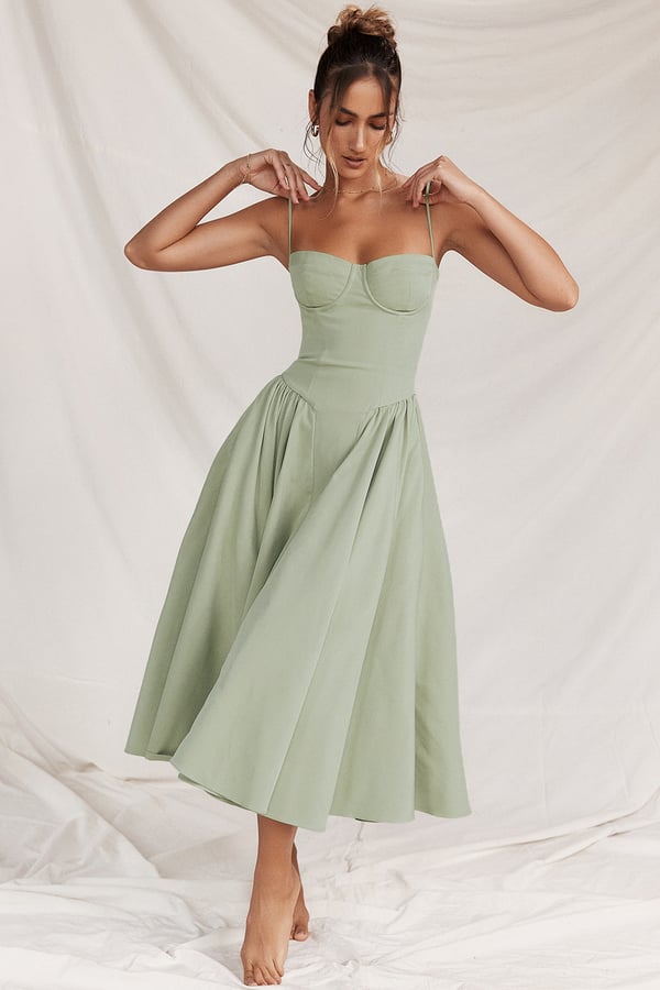 Kassidy - Stylish Women's Armless Midi Dress for Summer Outings