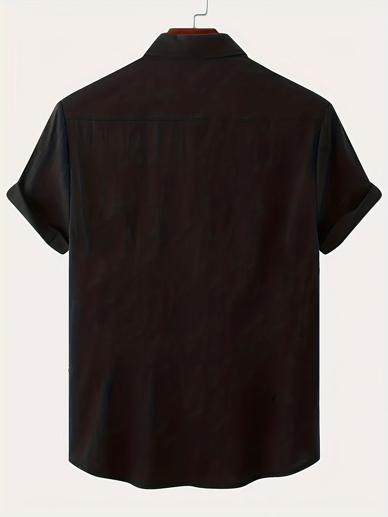 Colin - Lightweight Men's Short-Sleeved Shirt in Cotton and Linen Blend