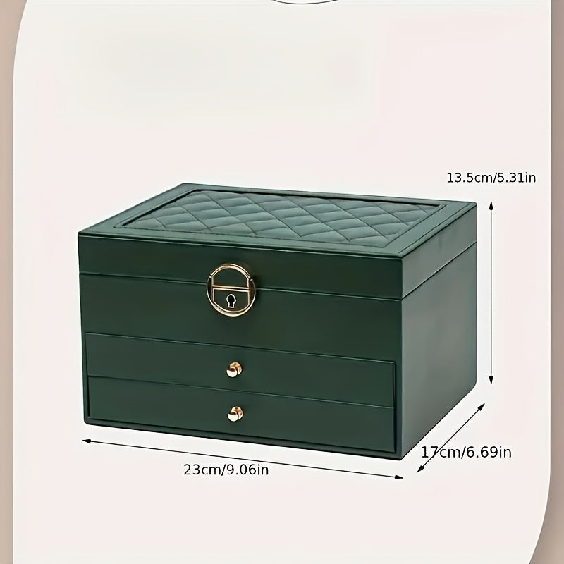 Veralux - Luxe Jewelry Organizer Box for Rings Necklaces and More