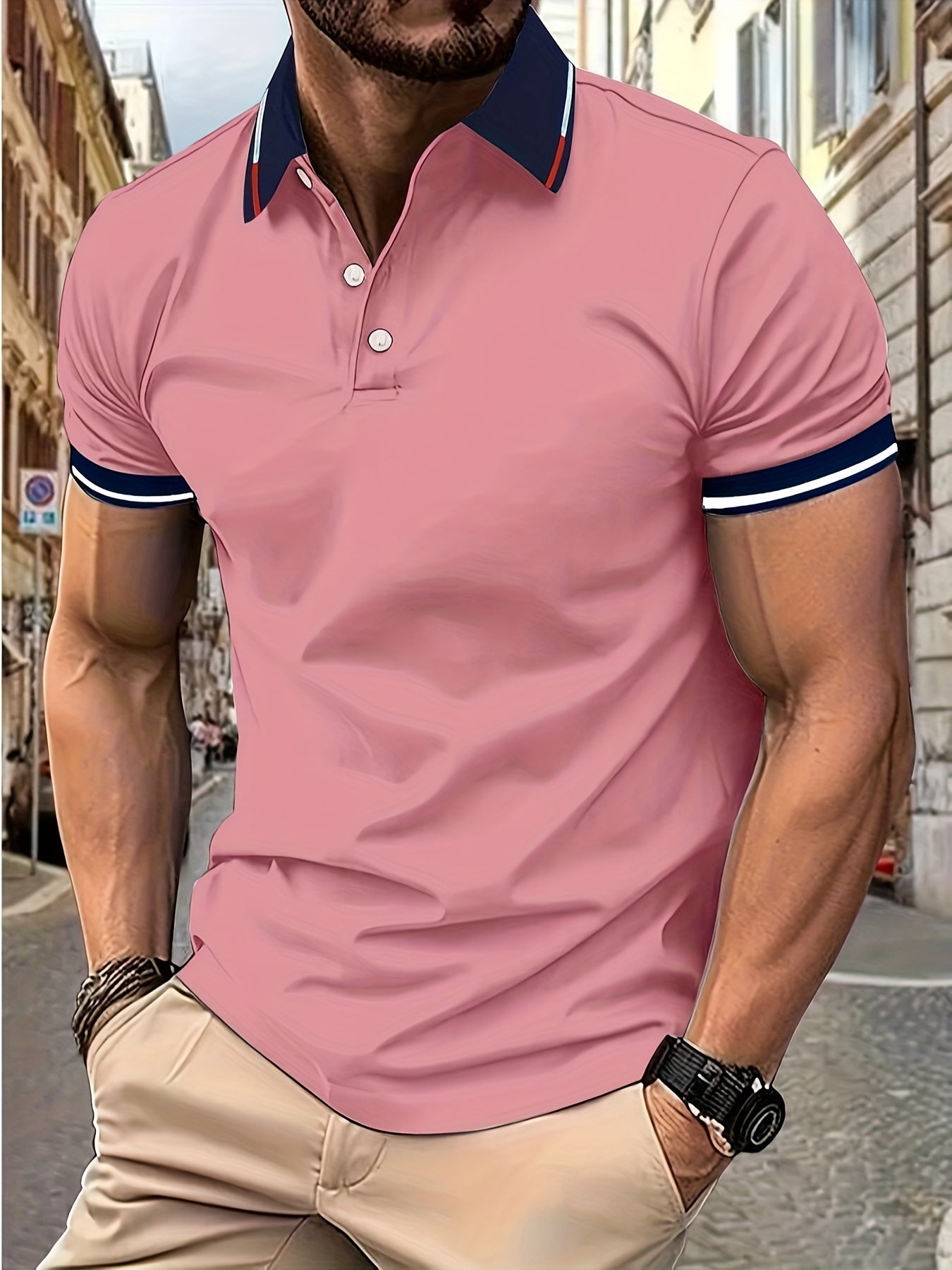 Archer - Breathable Men's Polo Shirt for Summer Elegance