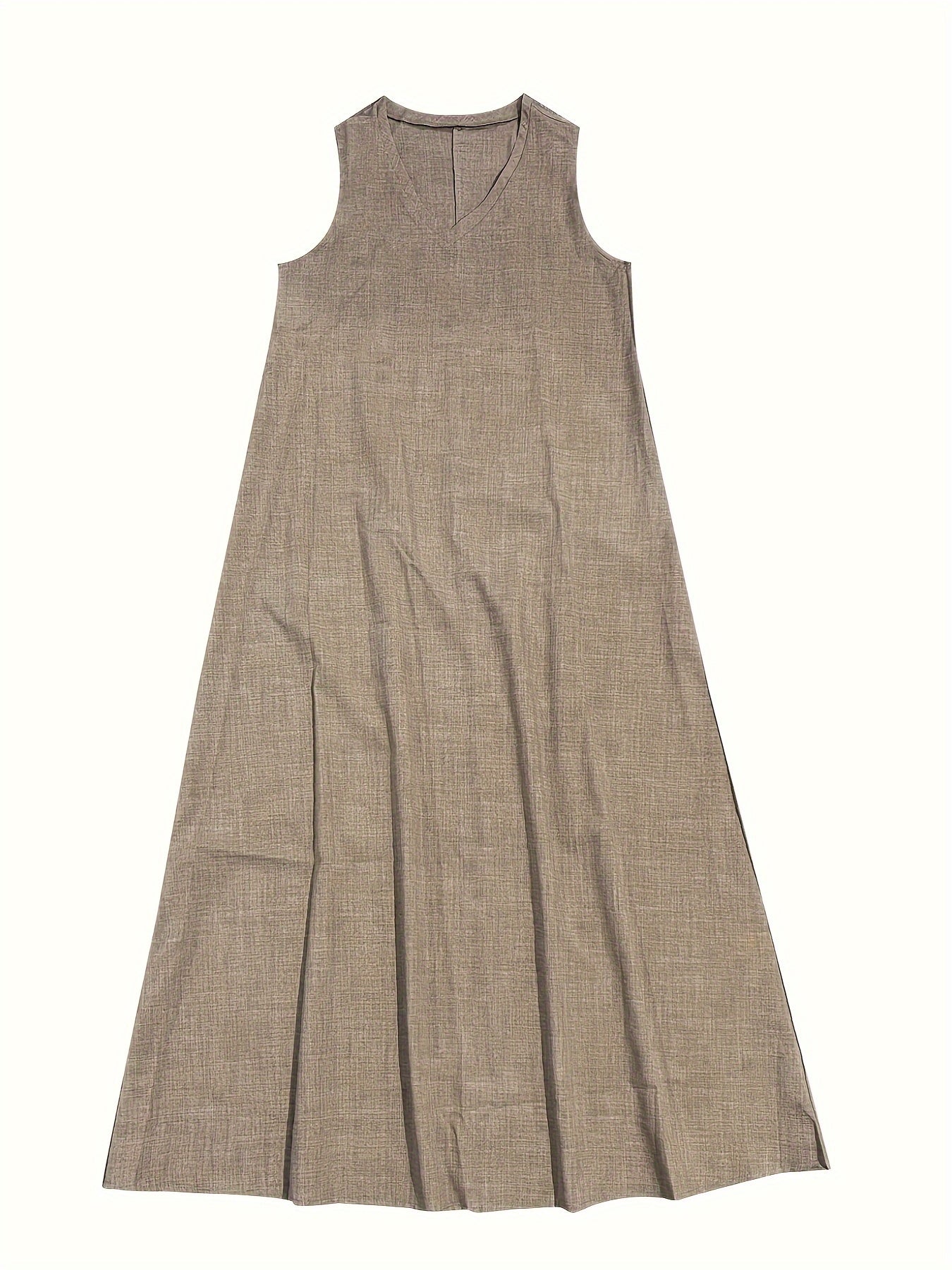 Alonia - Casual Women's Linen Maxi Dress for Summer Days