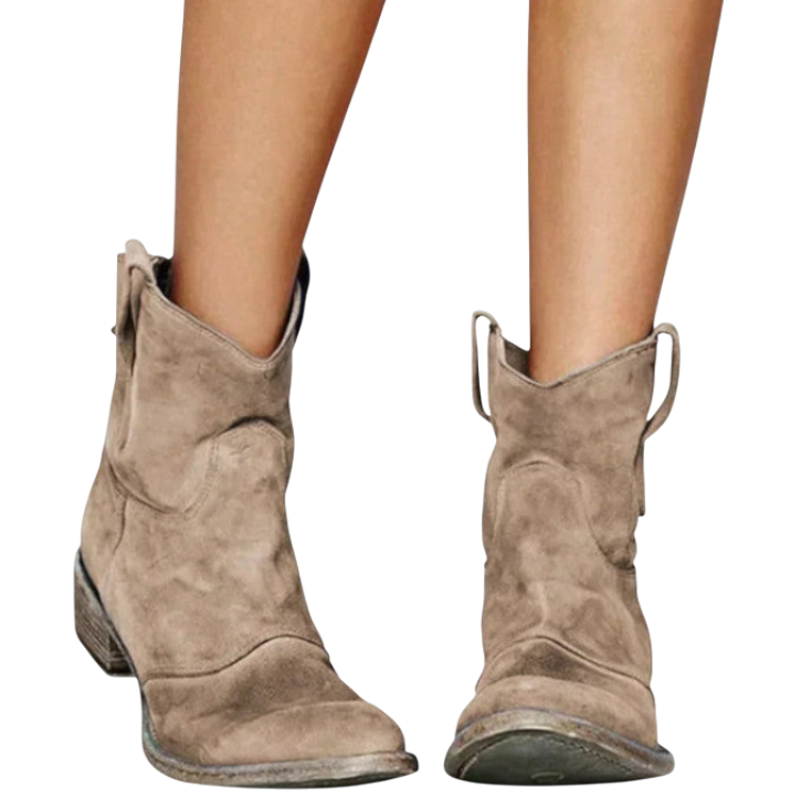 Avalon - Vintage Cowboy Ankle Boots with Modern Comfort