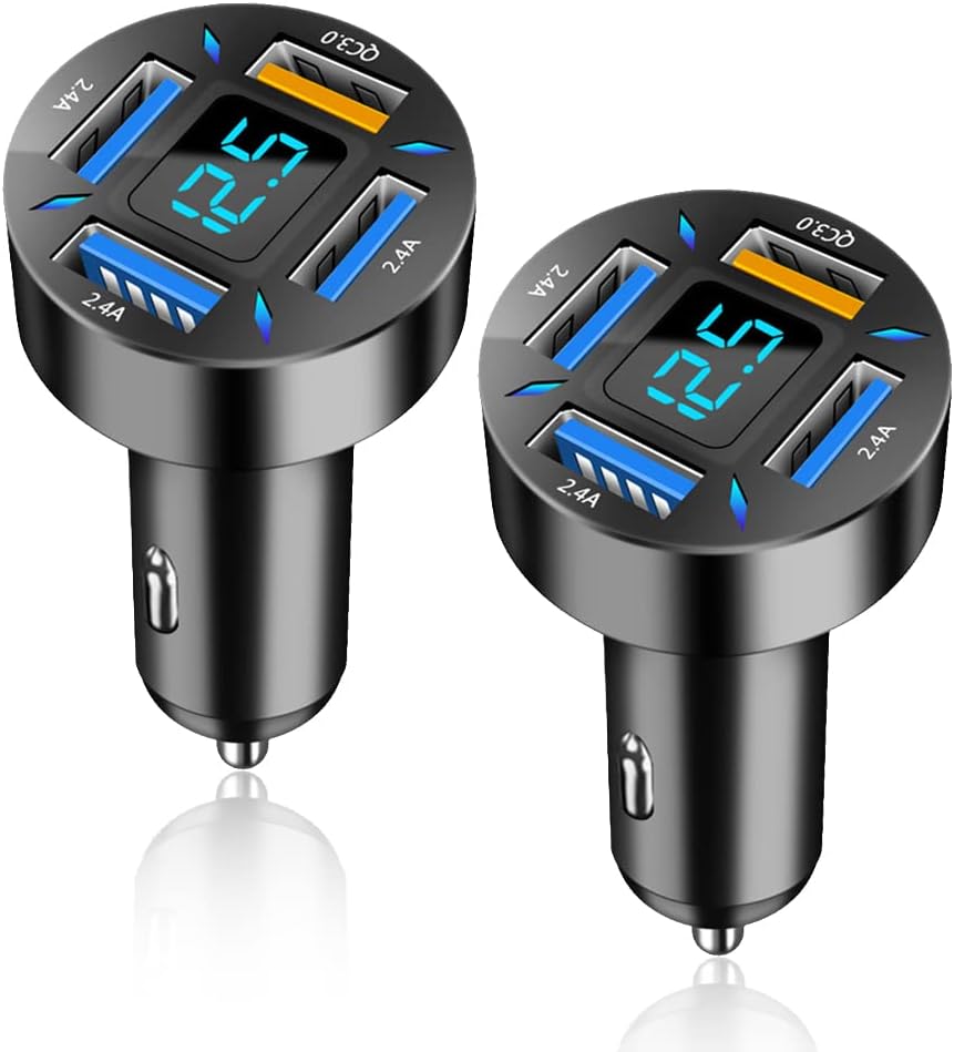 Fosvia - 66W Fast Car Charger USB PD QC 3.0 12-24V Universal