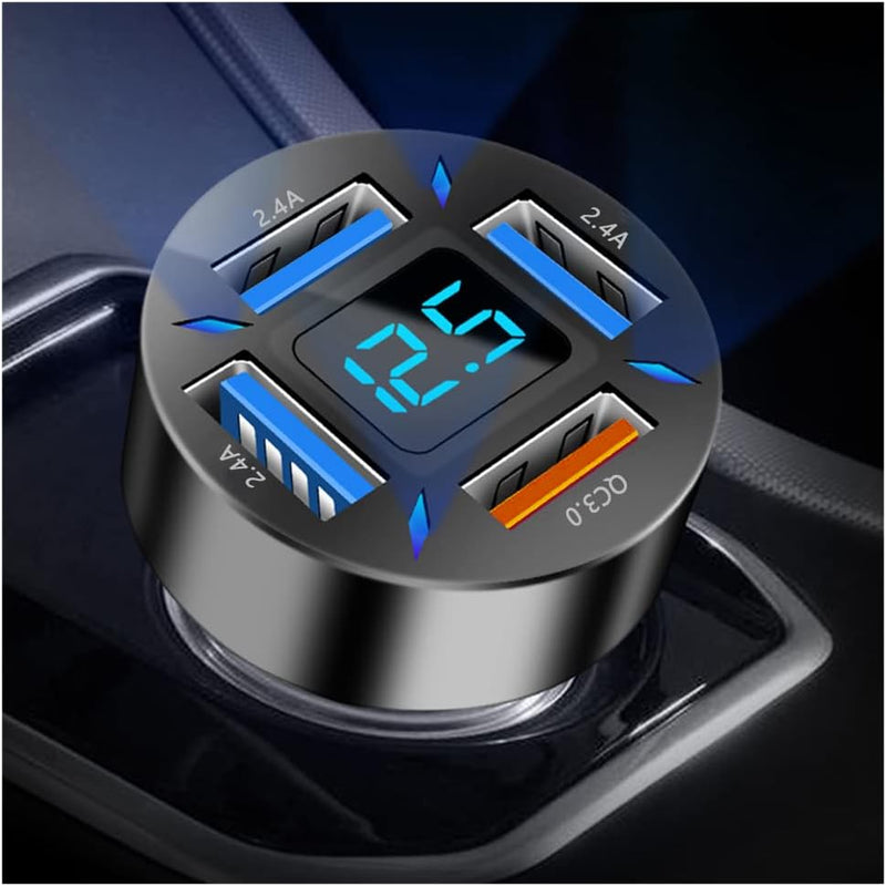 Fosvia - 66W Fast Car Charger USB PD QC 3.0 12-24V Universal