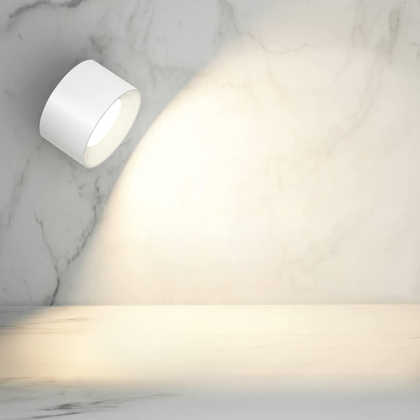 Auroria - EasyStick Wireless Wall Lamp Dimmable Rotating Bedroom