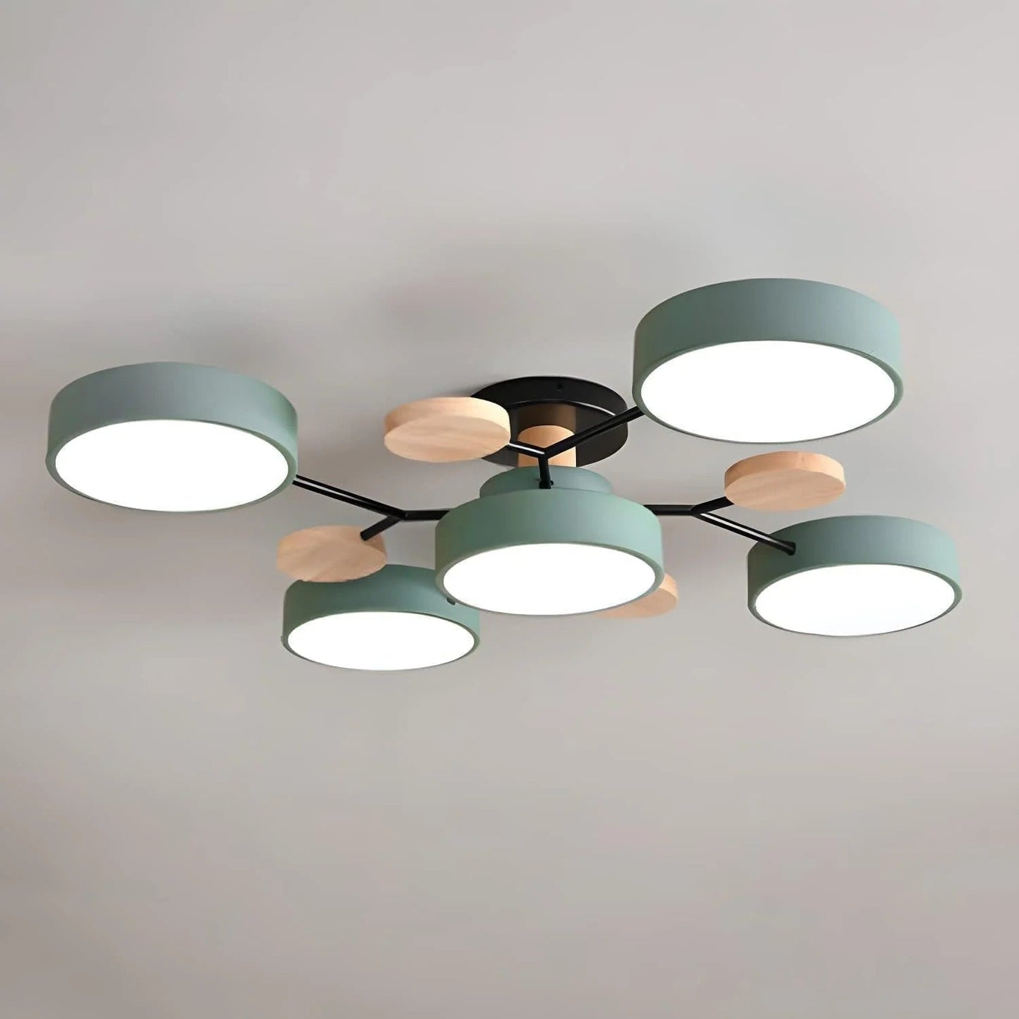 Ornava - Modern LED Flush Mount Ceiling Light Chandelier for Home