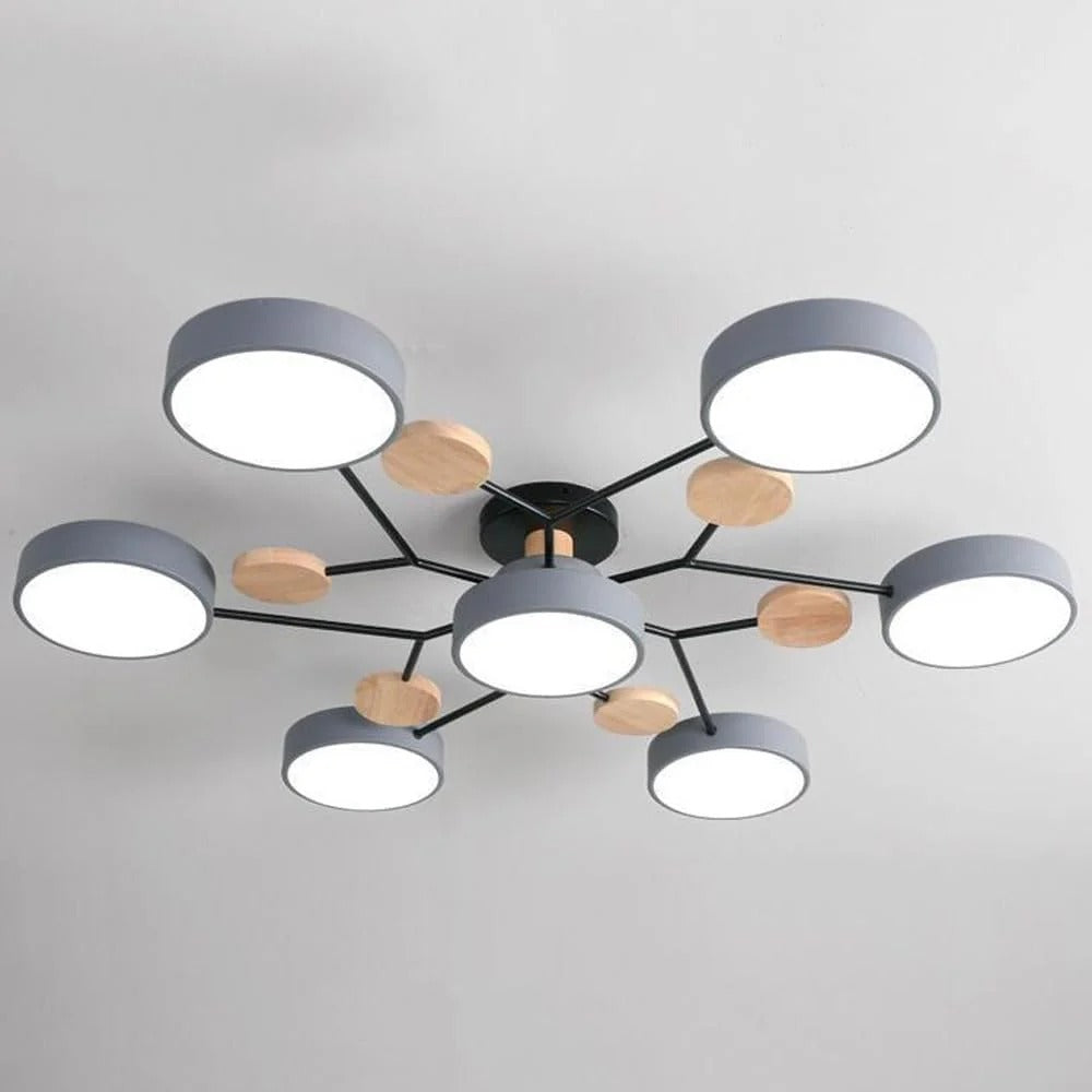 Ornava - Modern LED Flush Mount Ceiling Light Chandelier for Home