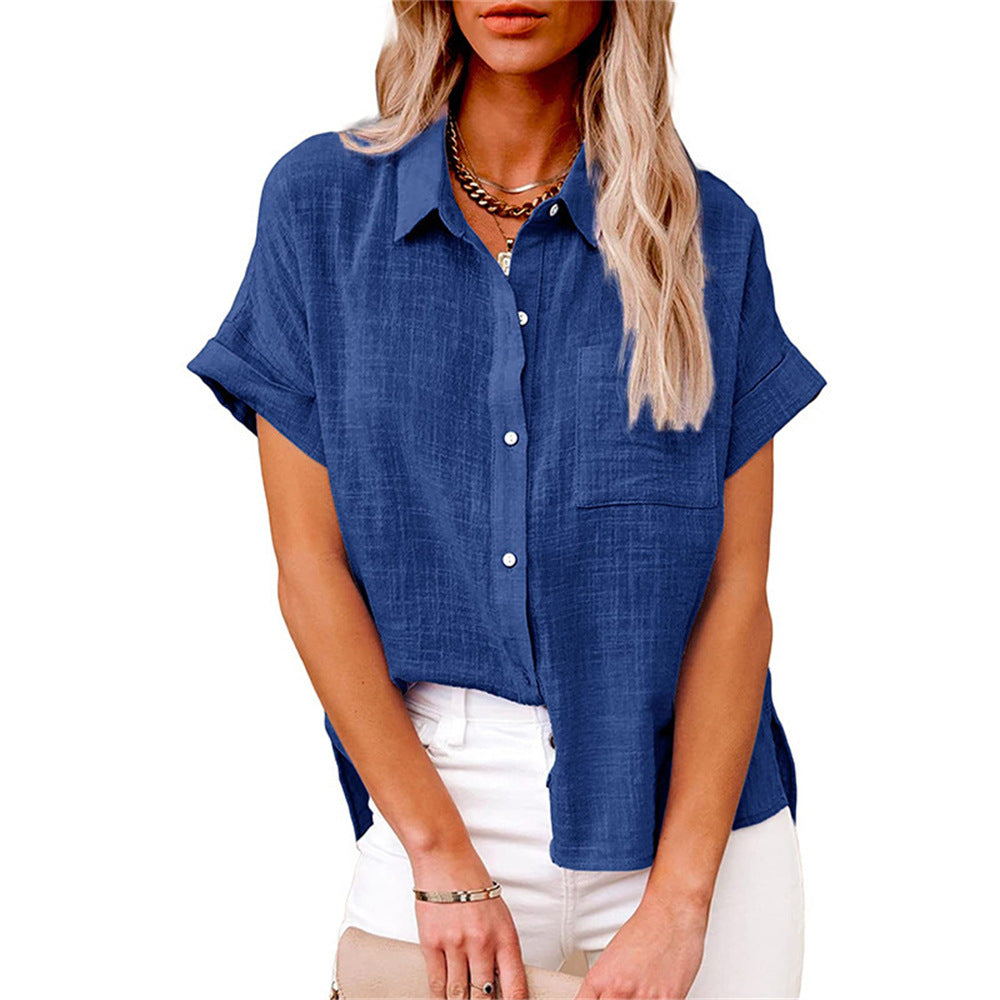 Jazmin - Airy Cotton Linen Blouse For Women Lightweight Summer