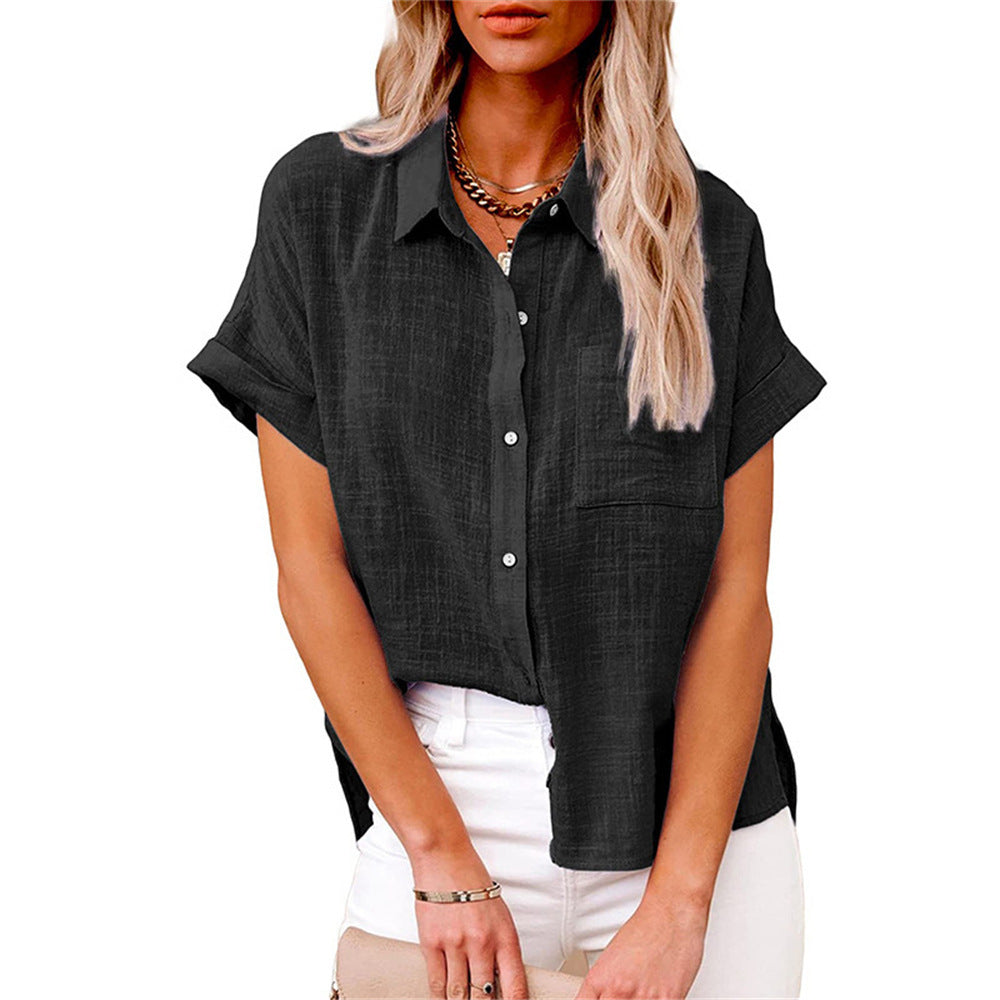Jazmin - Airy Cotton Linen Blouse For Women Lightweight Summer