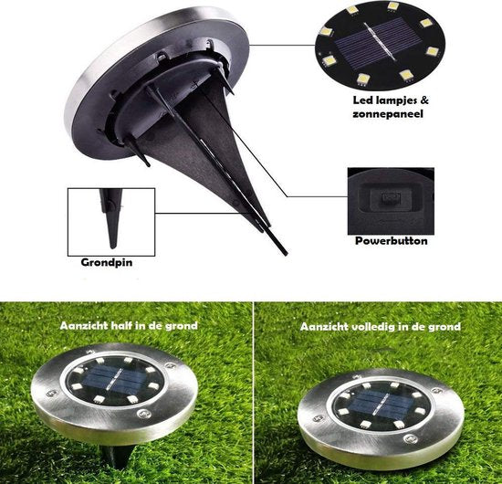 Bathora - Wireless LED Solar Garden Lights Deluxe For Ambience