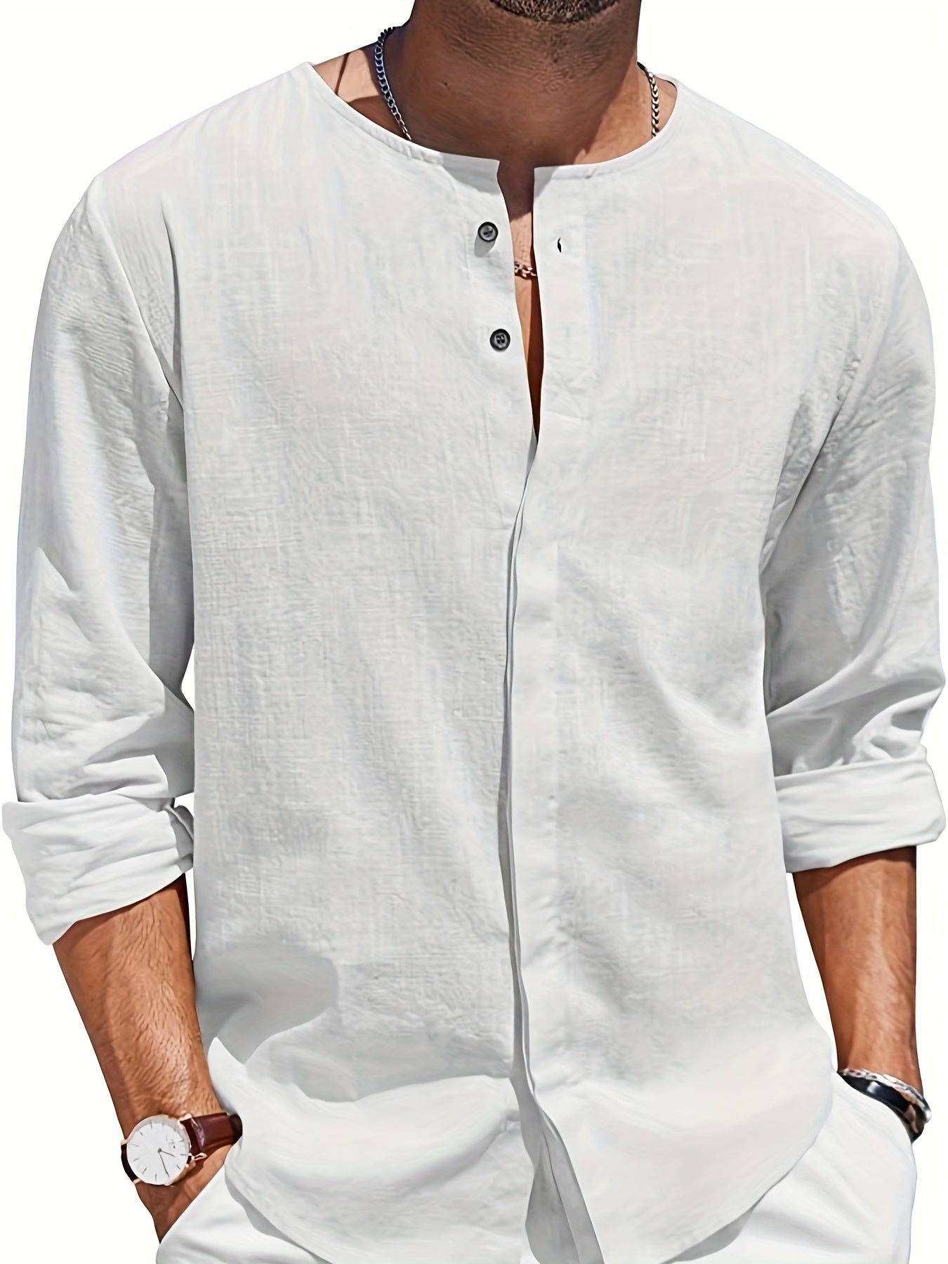 Aidan - Stylish Linen Beach Shirt for Men in Classic Colors