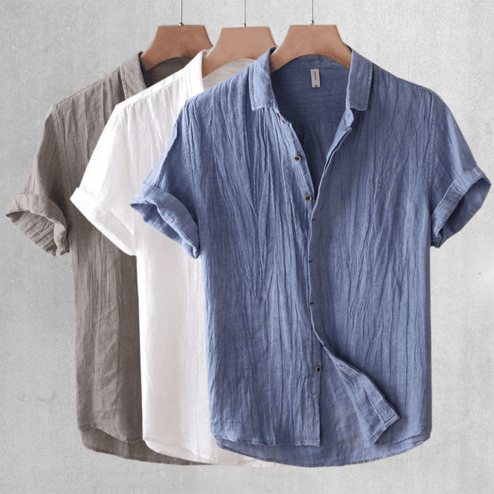 Tyron - Stylish Short Sleeve Linen Shirt for Effortless Summer Looks