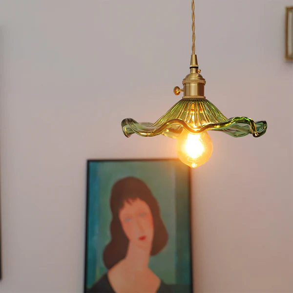 Coverra - Hibiscus Glass Pendant Lamp For Ambient Glow