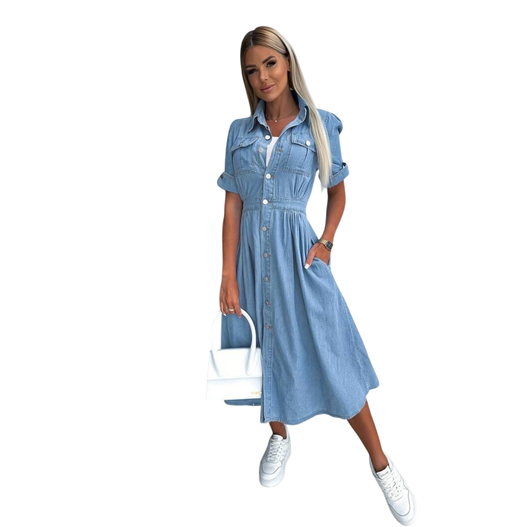 Quinnlyn - Chic Denim Dress for Modern Elegance and Versatility
