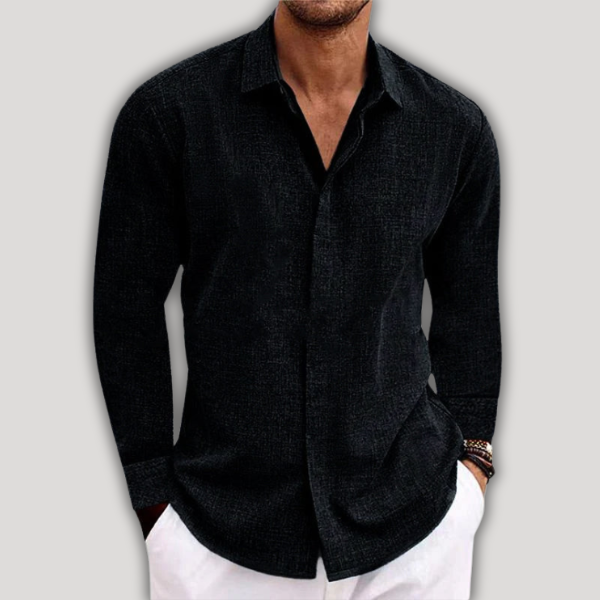 Lowell - Stylish Men's Long-Sleeved Shirt for Comfort and Sophistication