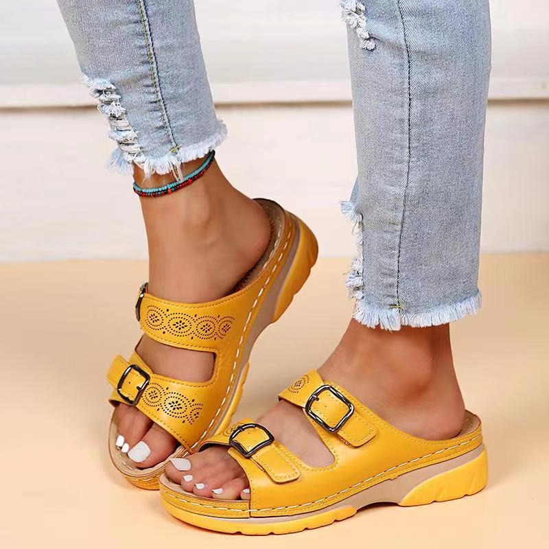 Ariana - Comfortable Orthopedic Leather Sandals for Pain Relief