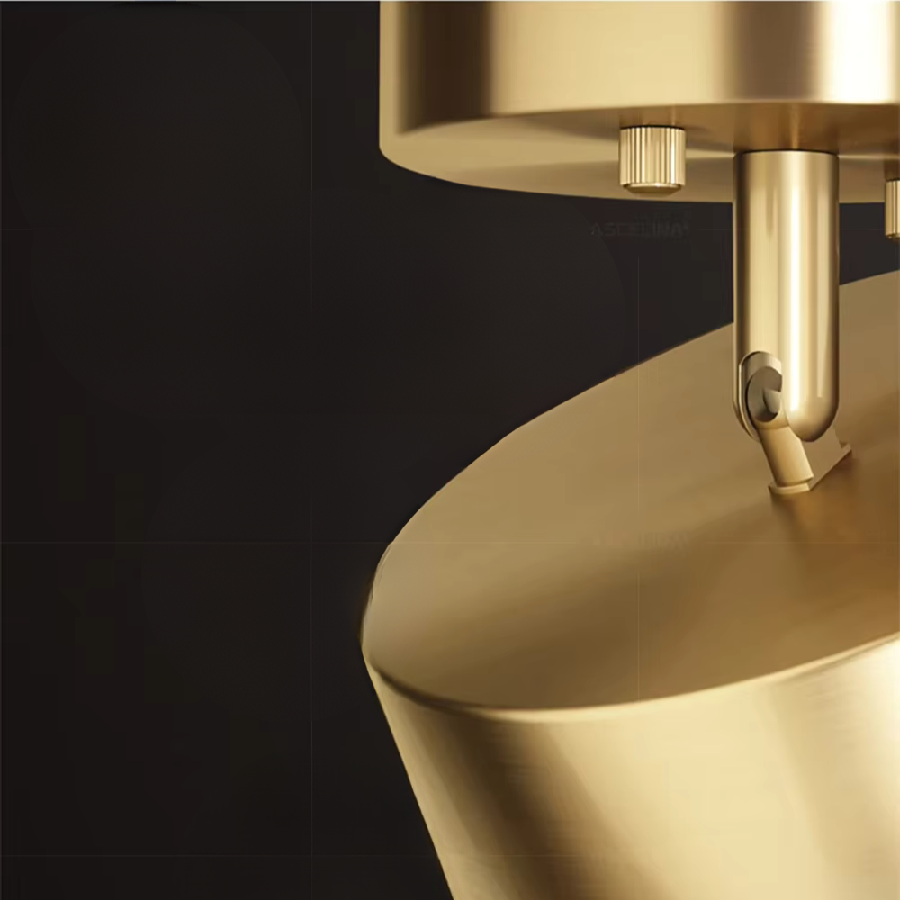 Lightura - Gold Ceiling Light Fixture With Modern Round Design