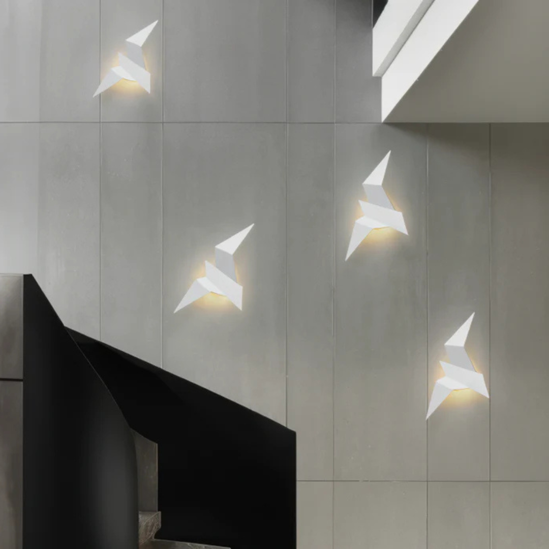 Brillora- Origami Wall Lamp Ambient Mood Lighting for Modern Homes
