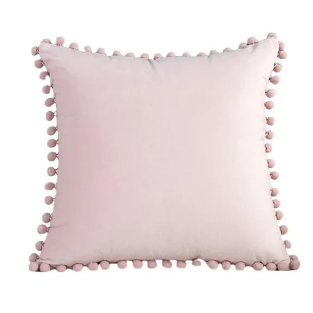 Brighta - Zola Cozy Pom Pom Throw Pillow For Sofa Decor Home Soft Lux