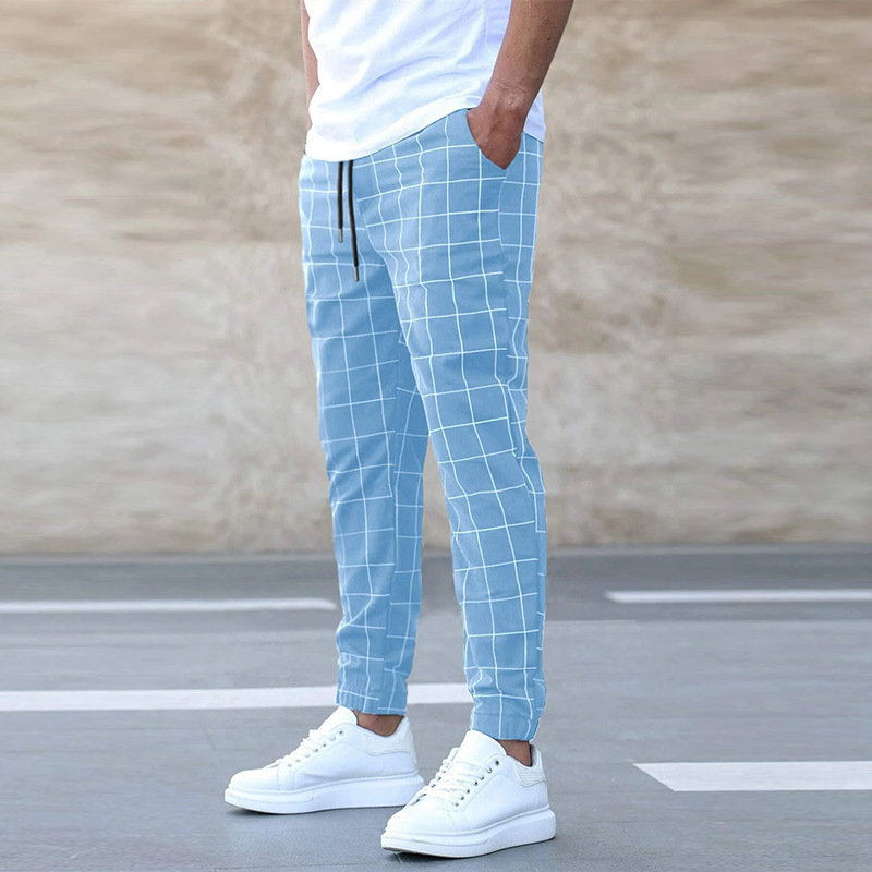 Eugene - Comfortable Men's Checkered Jogging Pants for Everyday Style