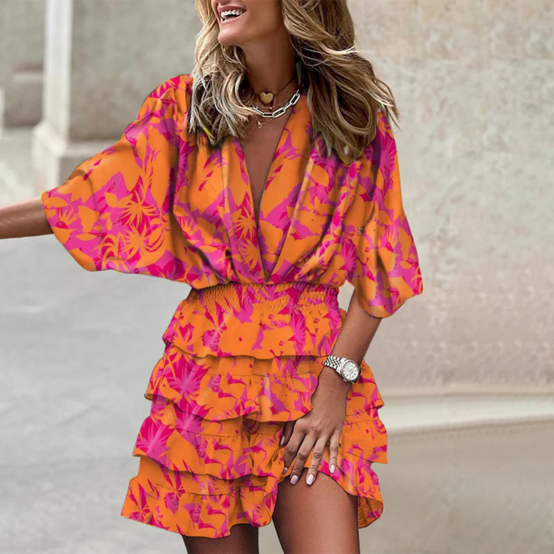 Rebekah - Vibrant Women's Mini Dress with Flirty Style