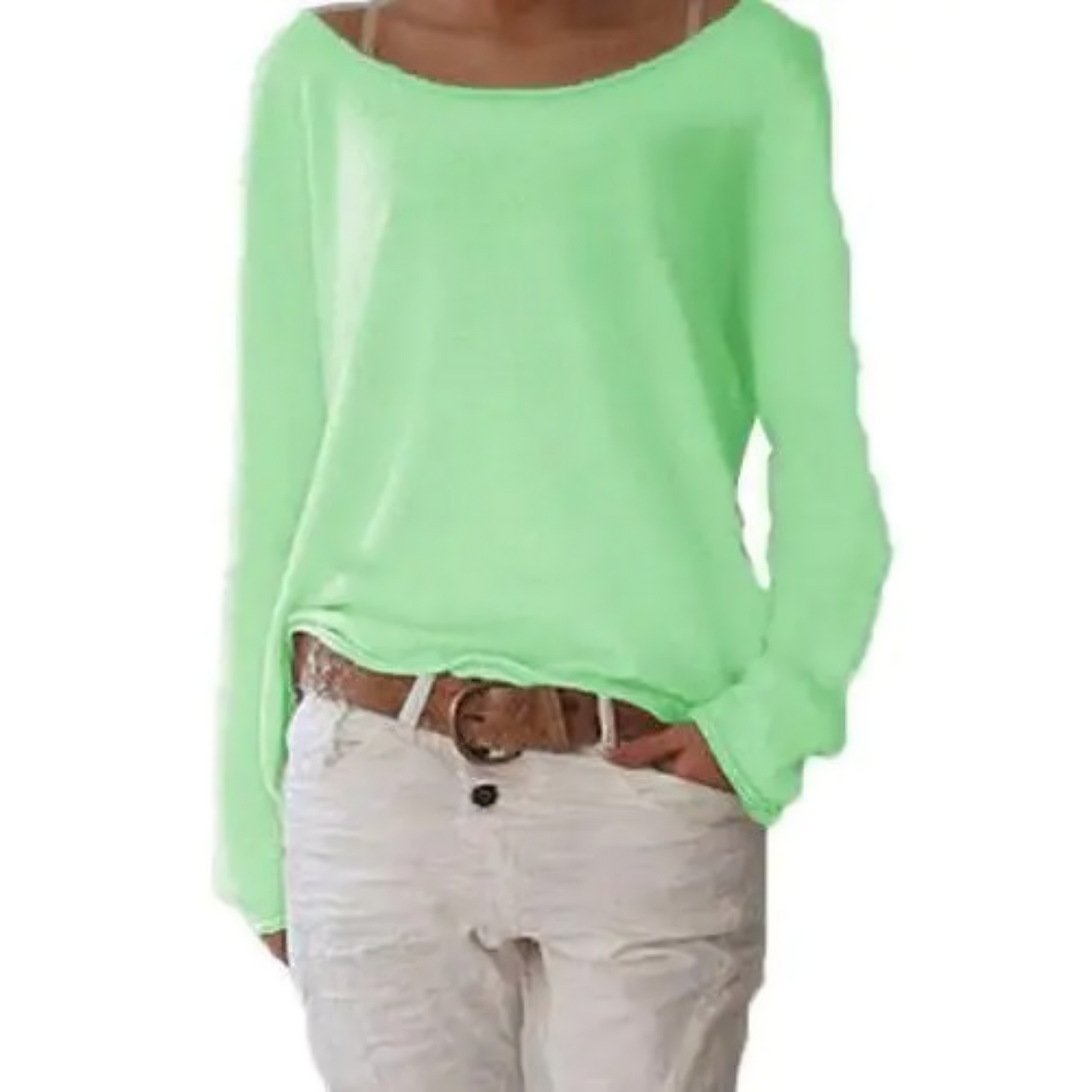 Tabby - simple long sleeve T shirt for casual women