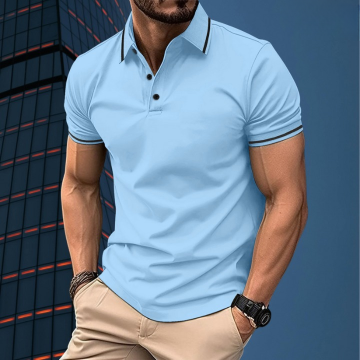 Miles - Men's Sporty Leisure Polo for Casual Style and Comfort