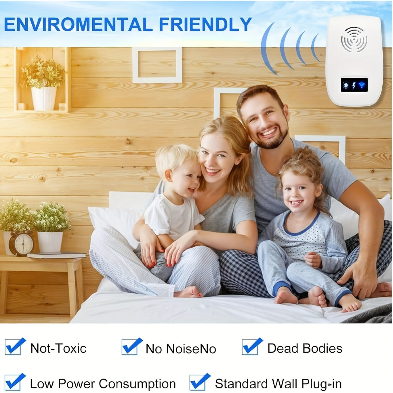 Bailey - Ultrasonic pest repeller 6 pack indoor plug