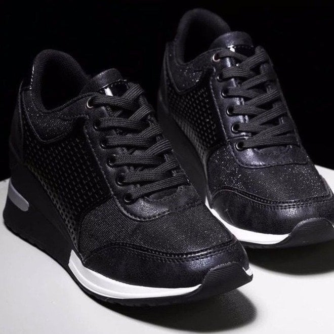 Atalanta - Stylish High-Heel Wedge Sneakers for Trendy Comfort