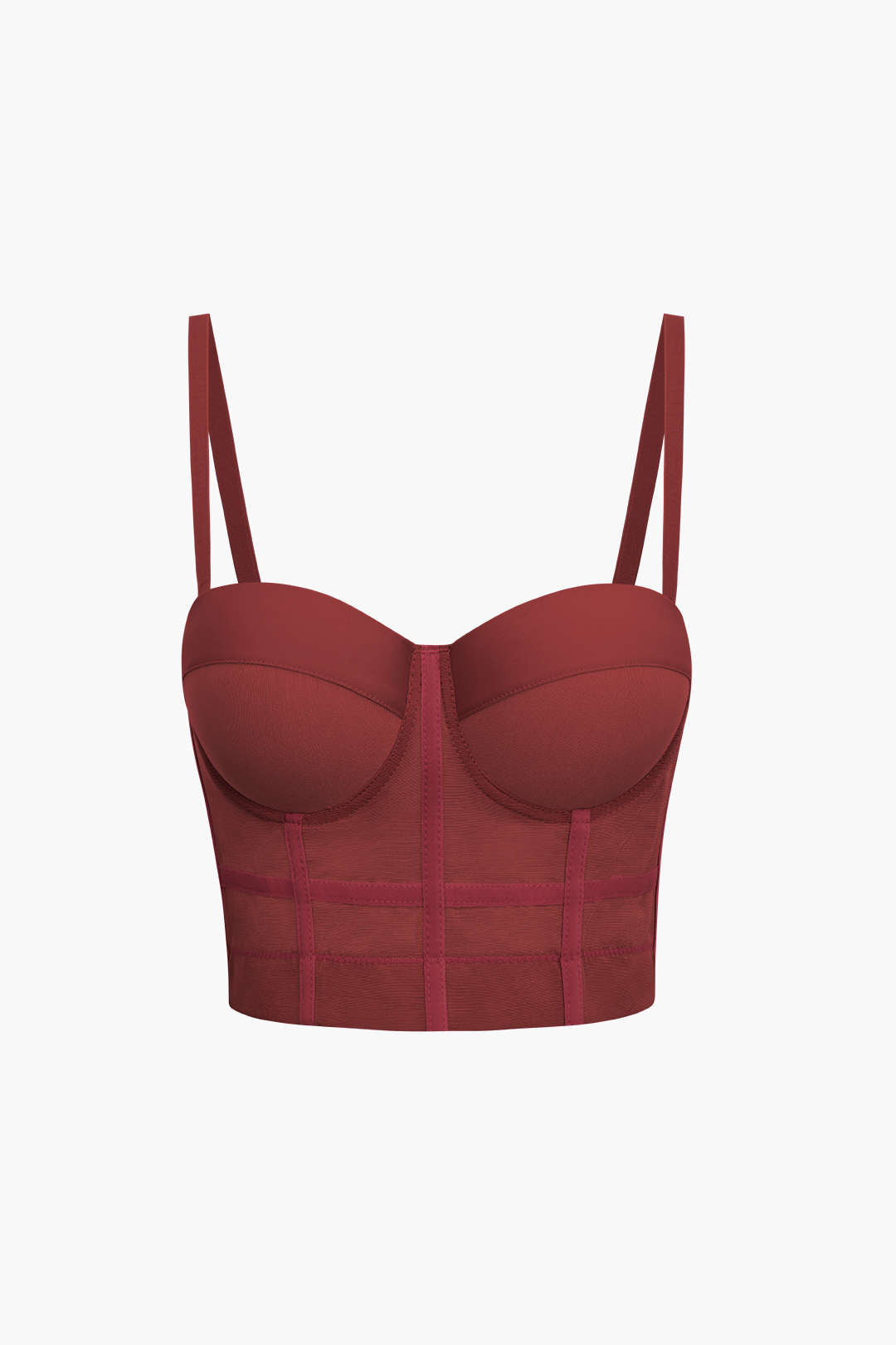 Chessa - Seductive Mesh Bustier Top with Underwire for a Feminine Look
