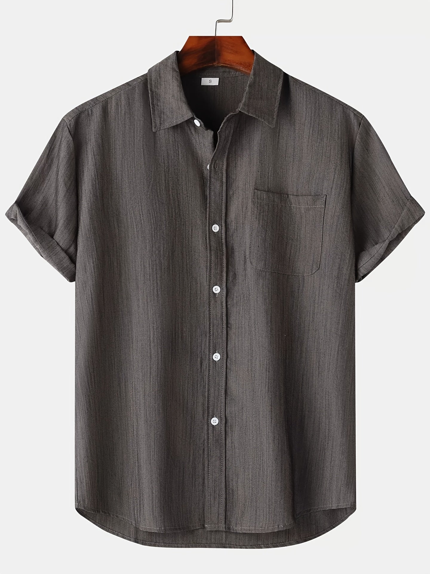 Ursula - Stylish Men's Short-Sleeved Shirt with Chest Pocket