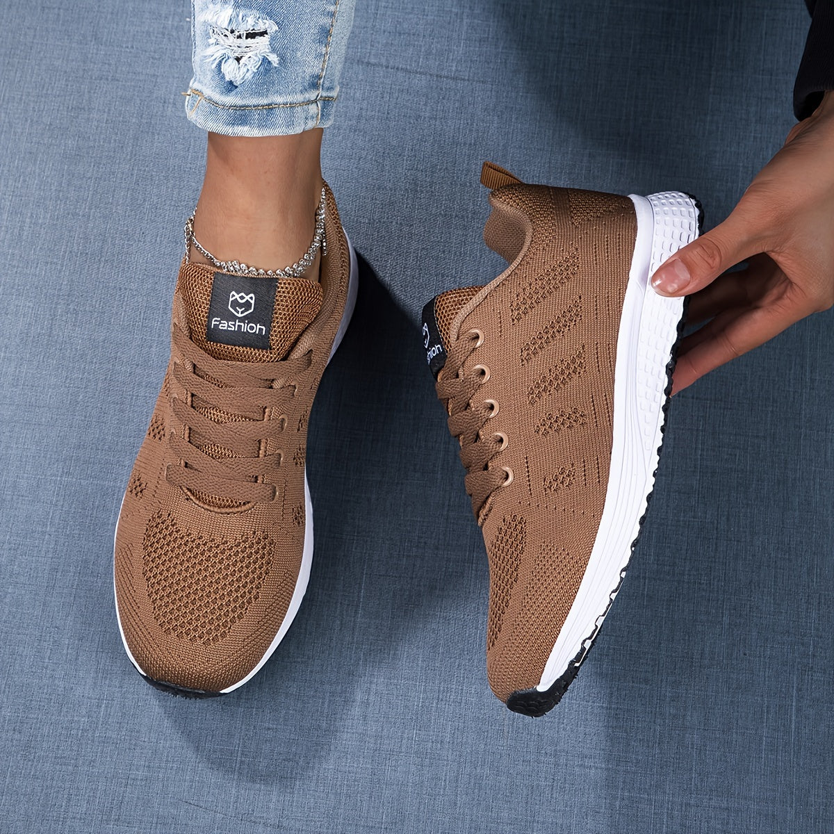 Leela - Stylish Knitted Sneakers for Outdoor Adventures