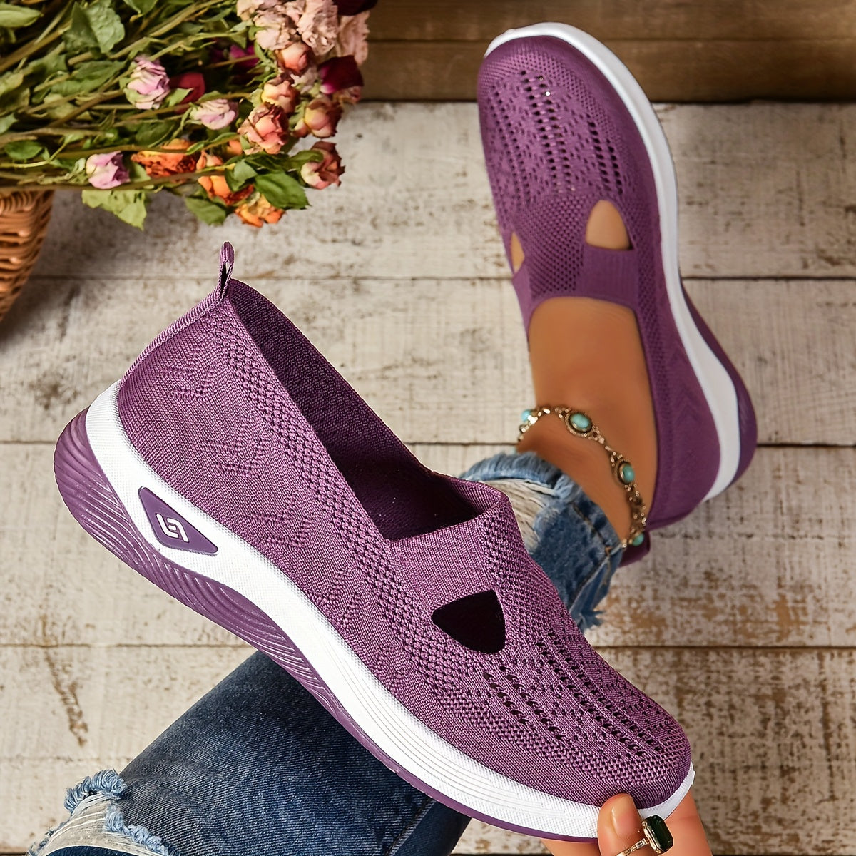 Brinley - Casual Breathable Slip-on Sneakers for Everyday Comfort