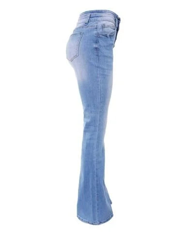 Maisey - High-waisted Bootcut Jeans with Tailored Fit and Stretch Fabric
