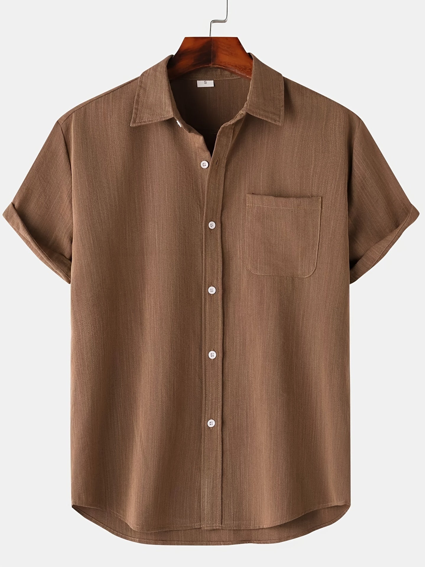 Ursula - Stylish Men's Short-Sleeved Shirt with Chest Pocket